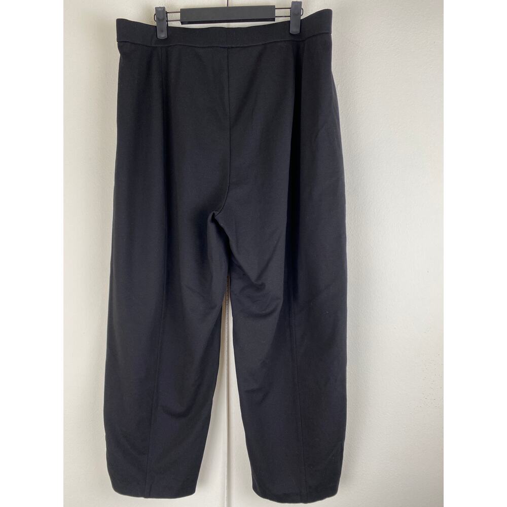 Eileen Fisher Lantern Pants Black Washable Flex Ponte XL - Picture 9 of 13